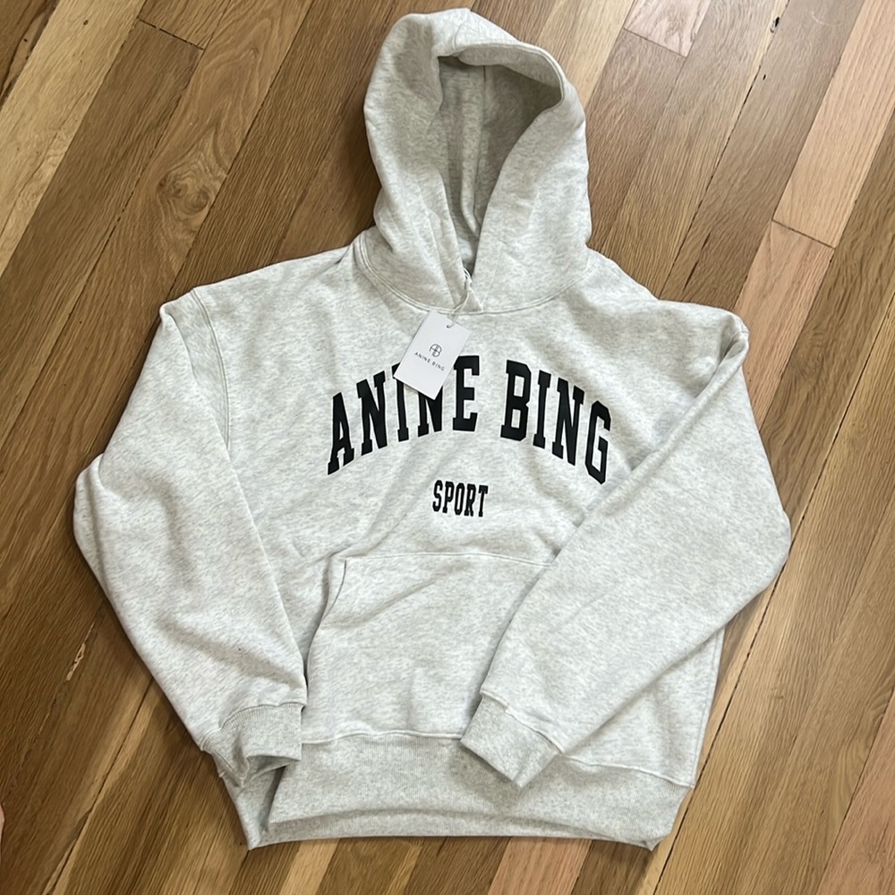 Anine Bing Sport Harvey Sweatshirt in Heather Grey